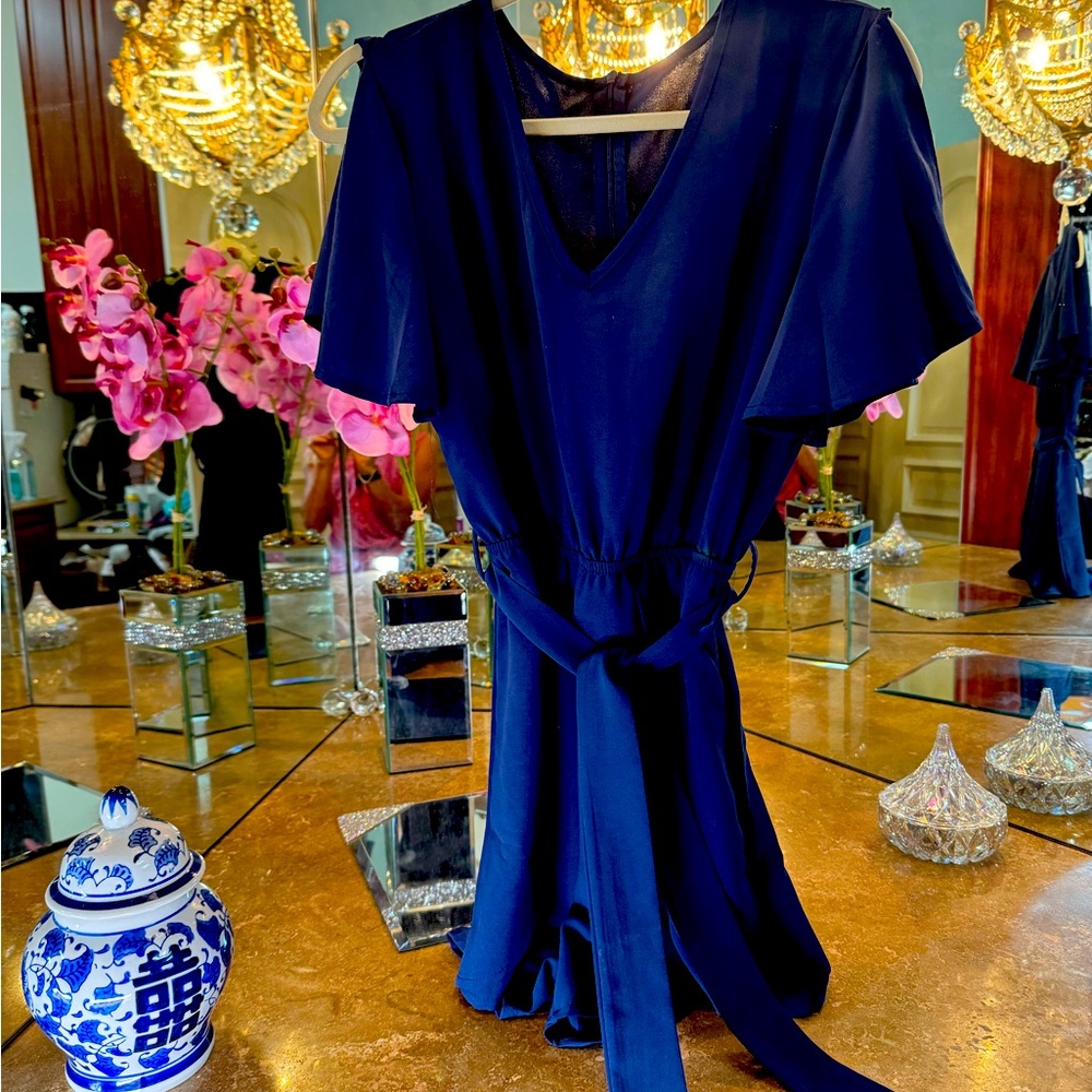*Never Worn* navy blue romper
